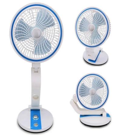 Rechargeable Folding Table Fan with LED Light - LR 2018